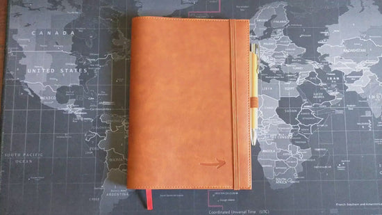 A5 Notebook Cover | Leather Cover | On Track 